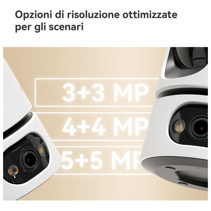Imou IPC-S2XEP-10M0S Ranger Dual Pro Telecamera da interno 10MP Wi-Fi 2.4-5GHz colore Bianco