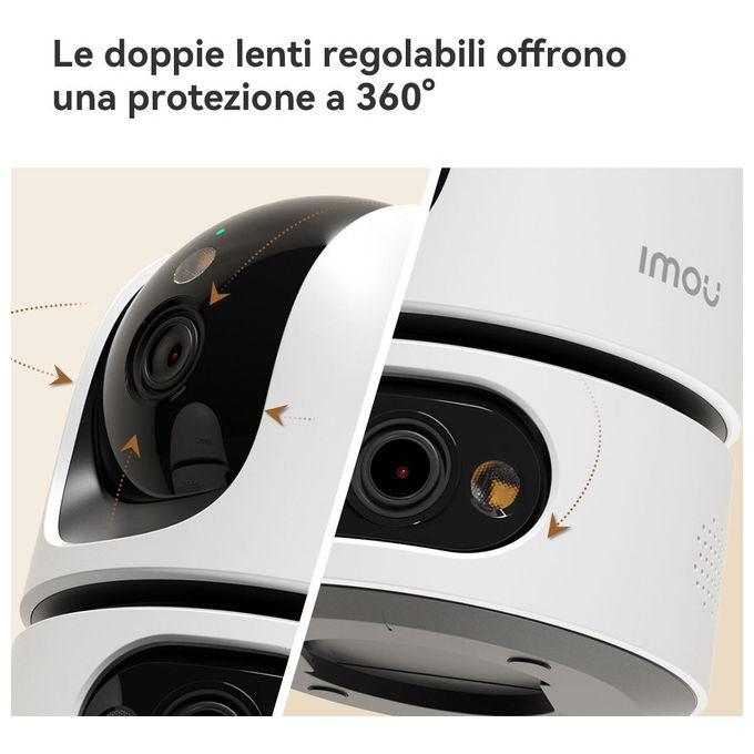 Imou IPC-S2XEP-10M0S Ranger Dual Pro Telecamera da interno 10MP Wi-Fi 2.4-5GHz colore Bianco