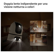 Imou IPC-S2XEP-10M0S Ranger Dual Pro Telecamera da interno 10MP Wi-Fi 2.4-5GHz colore Bianco