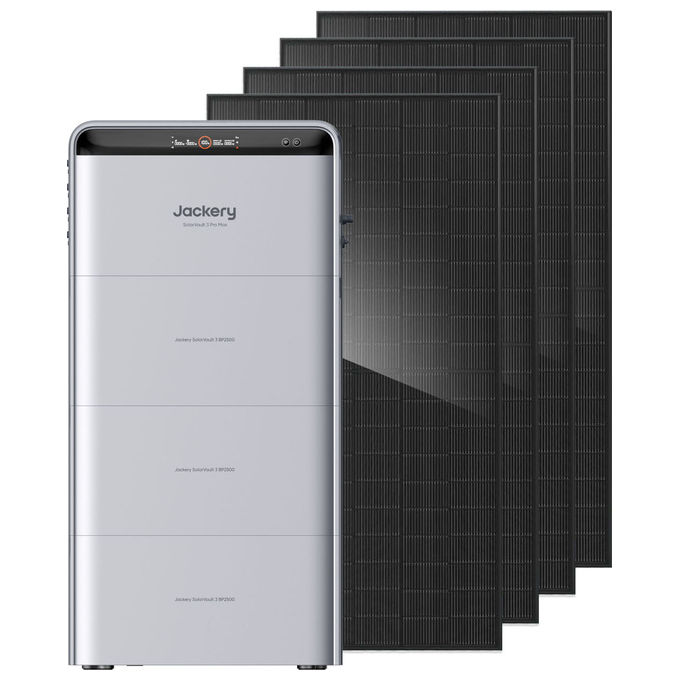 Jackery JS3-2500PMA-GY SolarVault 3 Pro Max Stazione di Alimentazione Portatile 2520 Wh 2500 W Tecnologia LiFePo4 colore Grigio