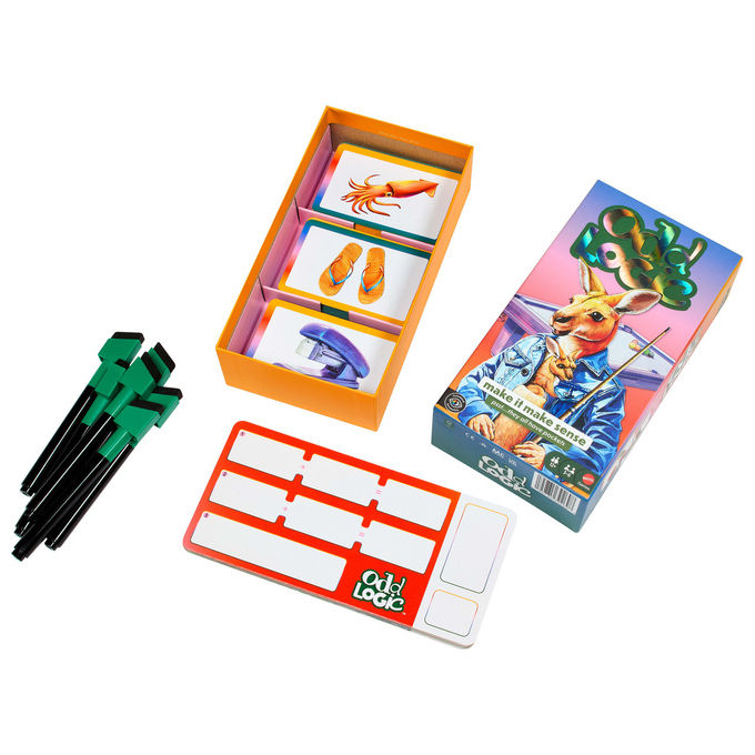 Mattel Games JVW92 Gioco di Societa' Odd Logic 8+ 3-6 Giocatori colore Multicolore