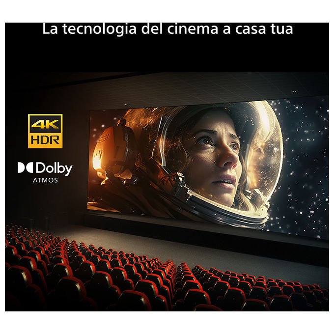 Sony K-65S25M2 BRAVIA 2 II TV 4K Ultra HD Direct-LED Google TV colore Nero