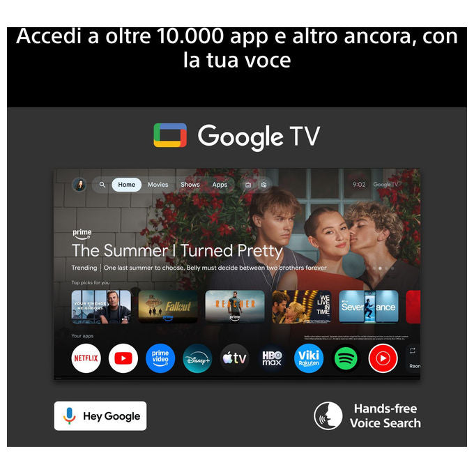 Sony K-65XR75M2 BRAVIA 7 II Smart TV 65'' True RGB LED 4K UHD 120Hz Dolby Vision Google TV colore Nero
