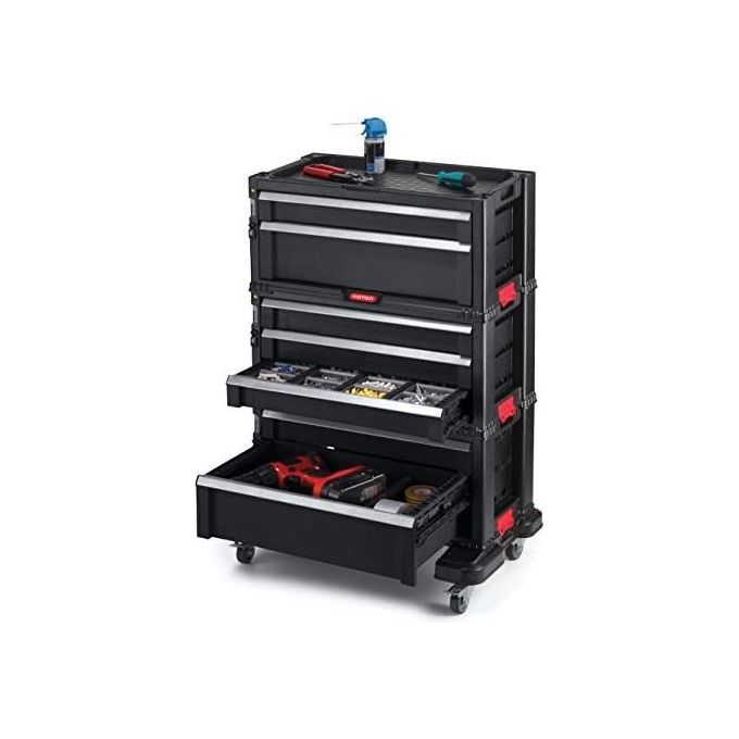 Keter Carrello Portatuensili 7 Cassetti Con Ruote 56x28x74cm