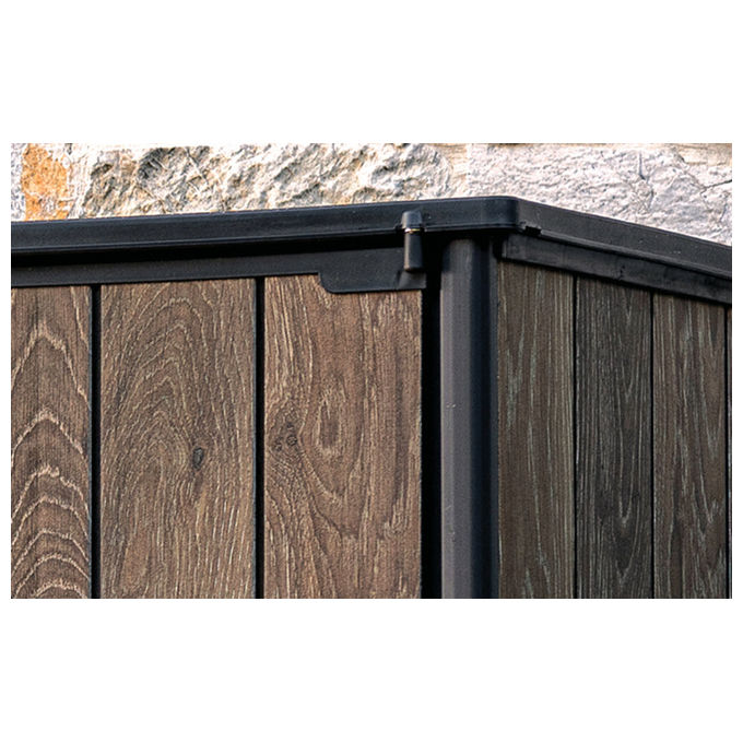 Keter Box Porta Attrezzi Vertical Shed Signature Walnut 140x73,6x170,4H cm