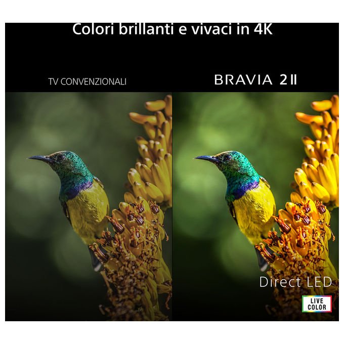 Sony K43S25M2PB Google TV 43'' 4K Ultra HD Smart TV colore Nero