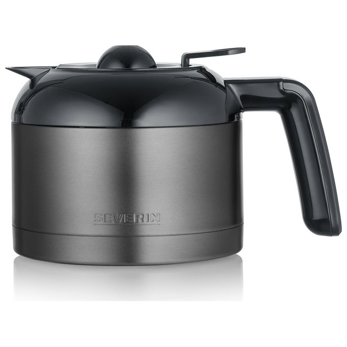 Severin KA 9343 Macchina da caffe' Automatica-Manuale 1 L 8 tazze 1000 W con caraffa termica in acciaio inox colore Nero Acciaio inox