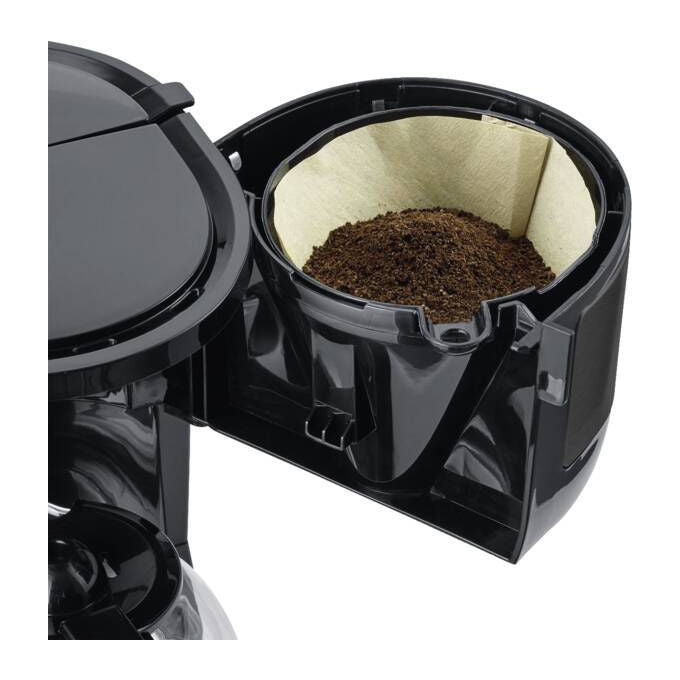 Severin KA9385 Macchina da caffe' filtro 4 tazze con filtro permanente lavabile design compatto colore Acciaio inox scuro