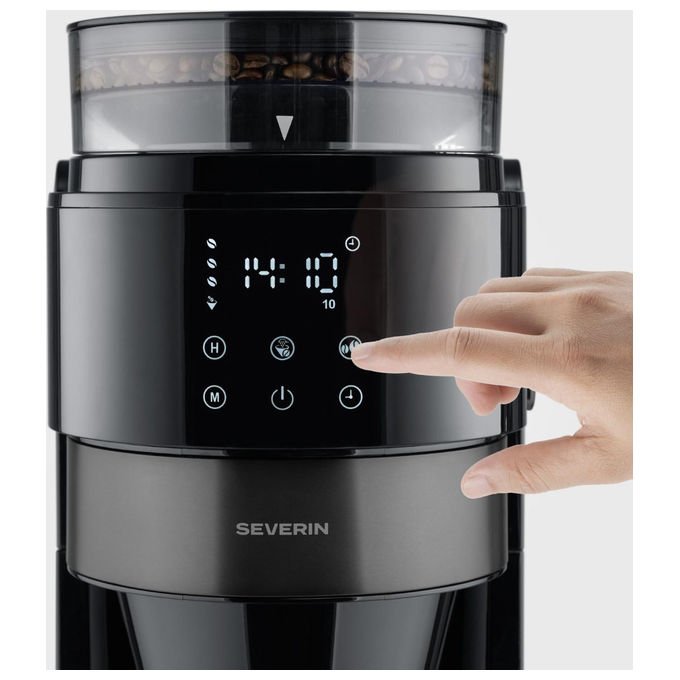 Severin KA4830 Macchina da caffe' con filtro Automatica-Manuale con macinatore integrato 10 tazze 900 W colore Nero
