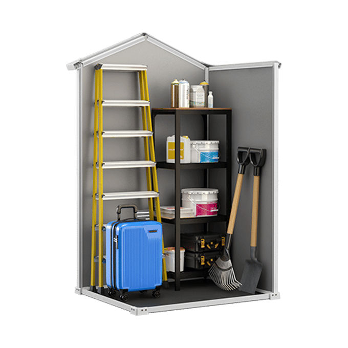Keter K240024 Manor 4x3 Casetta da Giardino in Resina Porta Singola Tetto a Due Falde Pavimento Incluso Lucchettabile colore Beige