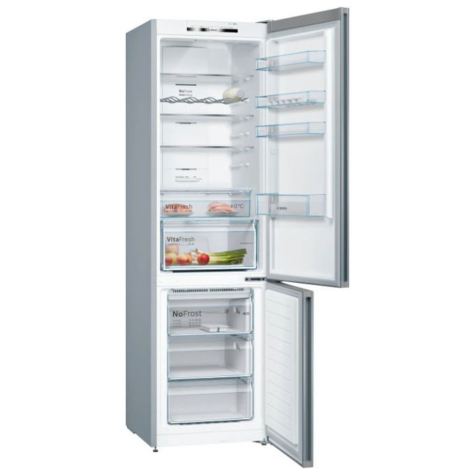 Bosch KGN39VIEB Serie 4 Frigorifero Combinato 368 L 203 cm Classe E 39 dB No Frost (60x66x203 cm) colore Acciaio inox