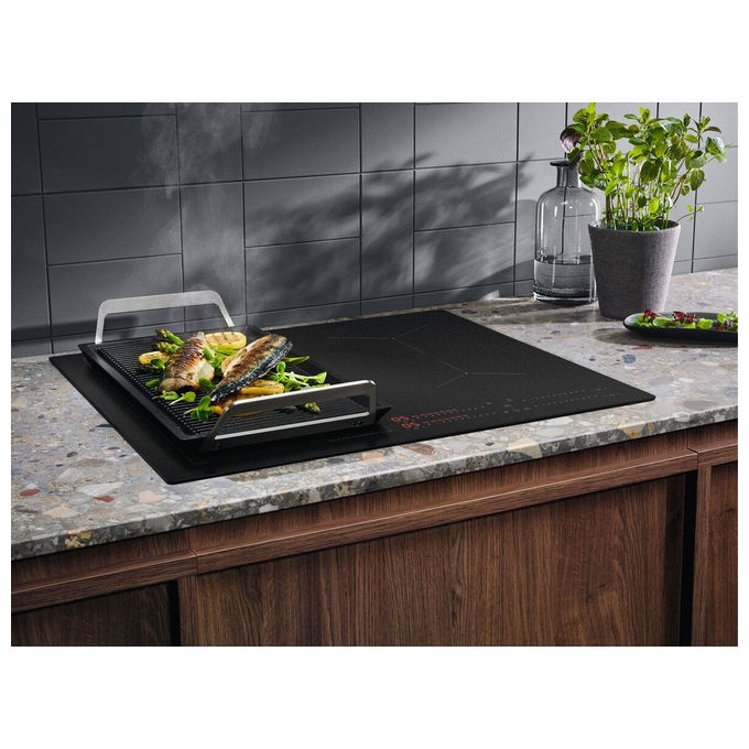Electrolux KIS62453IZ Serie 700 Piano cottura induzione 60 cm 4 zone SenseBoil Bridge Hob2Hood Slider Touch colore Nero