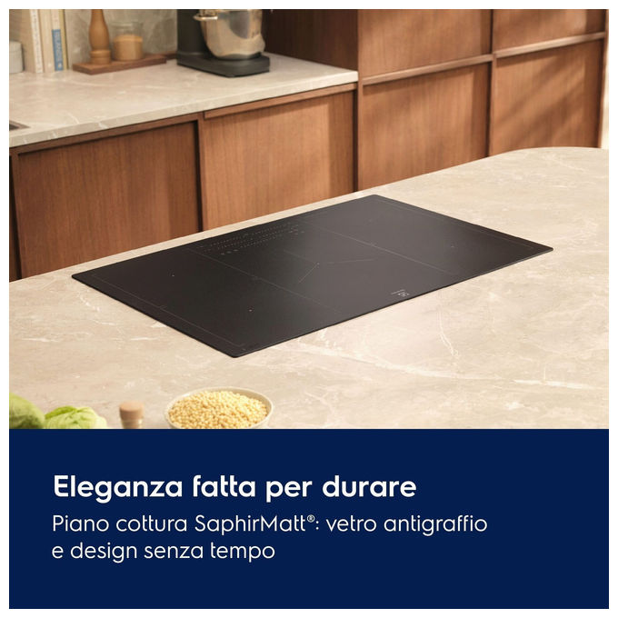 Electrolux KIS62453IZ Serie 700 Piano cottura induzione 60 cm 4 zone SenseBoil Bridge Hob2Hood Slider Touch colore Nero