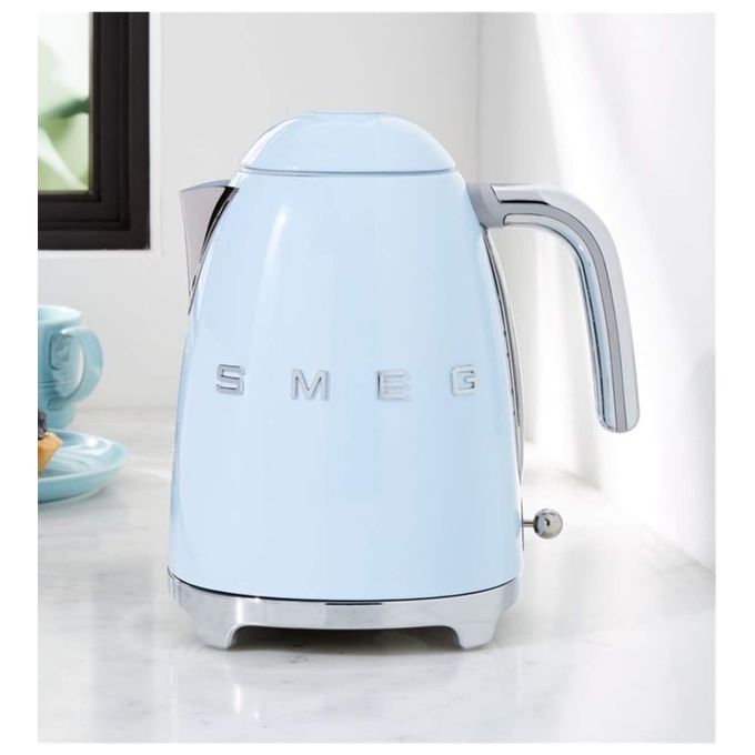 Smeg KLF03PBEU Estetica 50's Style Bollitore Elettrico Capacita' 1,7 Litri 7 Tazze Potenza 2400 W Azzurro