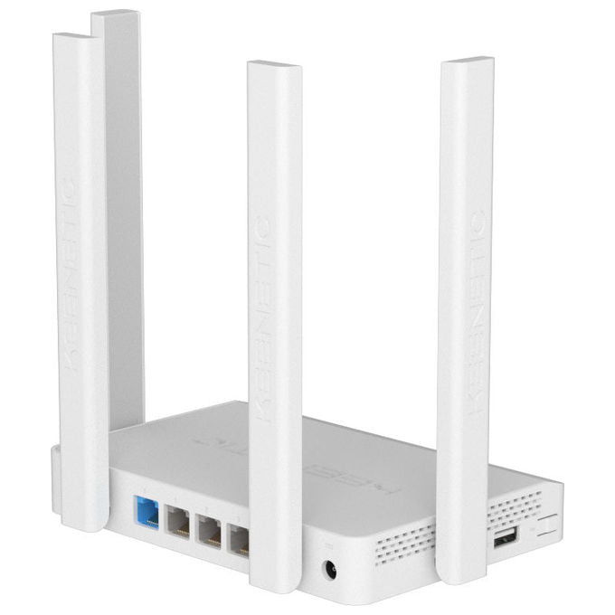 Keenetic KN-1913-01-EU Router Gigabit Wi-Fi 5 AC1200 con Smart Switch Gigabit Integrato 4 Porte LAN 1 Porta WAN 1 USB 2.0 colore Nero