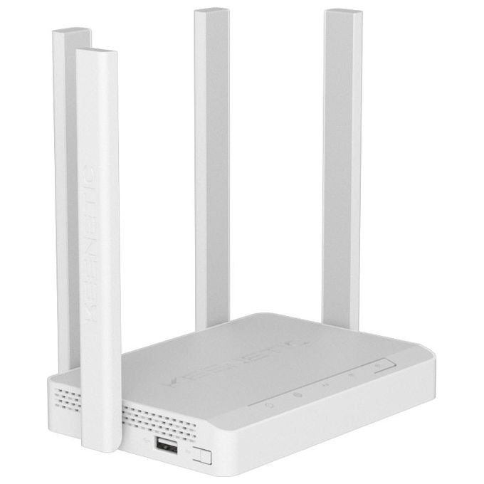 Keenetic KN-1913-01-EU Router Gigabit Wi-Fi 5 AC1200 con Smart Switch Gigabit Integrato 4 Porte LAN 1 Porta WAN 1 USB 2.0 colore Nero
