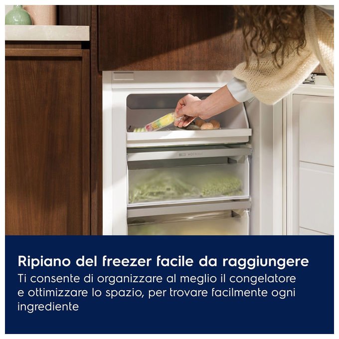 Electrolux KNA6LE18S frigorifero combinato da incasso 177 cm classe E 34 dB LowFrost colore Bianco