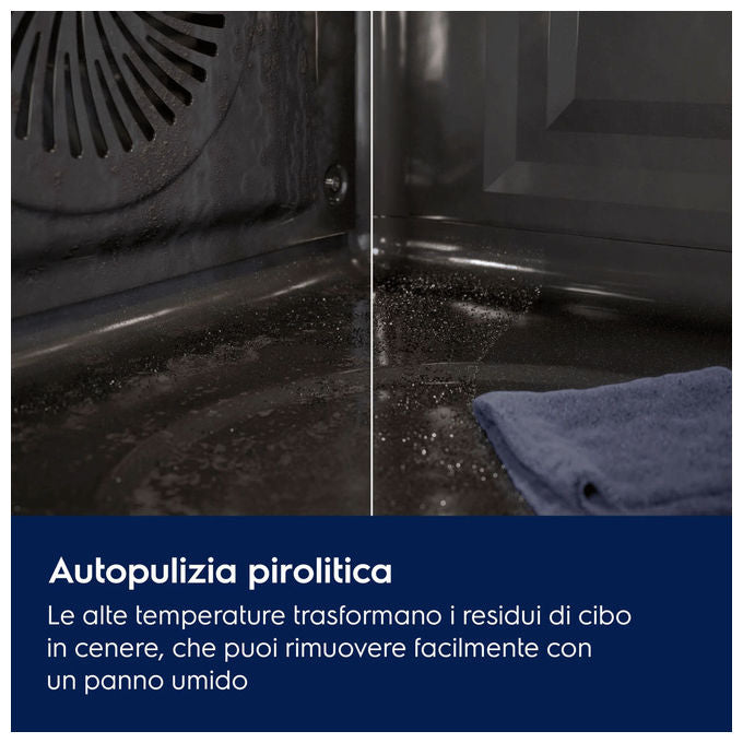 Electrolux KODDP66WH Serie 500 Forno da incasso multifunzione 72 L Classe A+ SteamBake Wi-Fi colore Nero