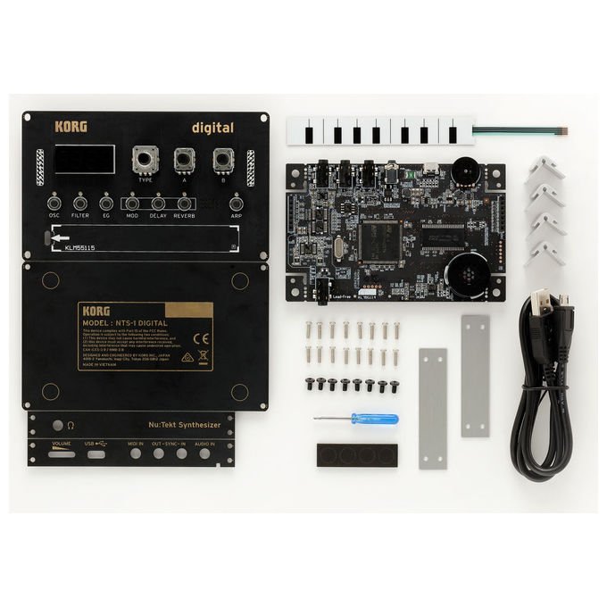 Korg KRNTS1 NTS-1 Sintetizzatore digitale fai da te programmabile con motore di sintesi digitale e multi-effetti colore Nero
