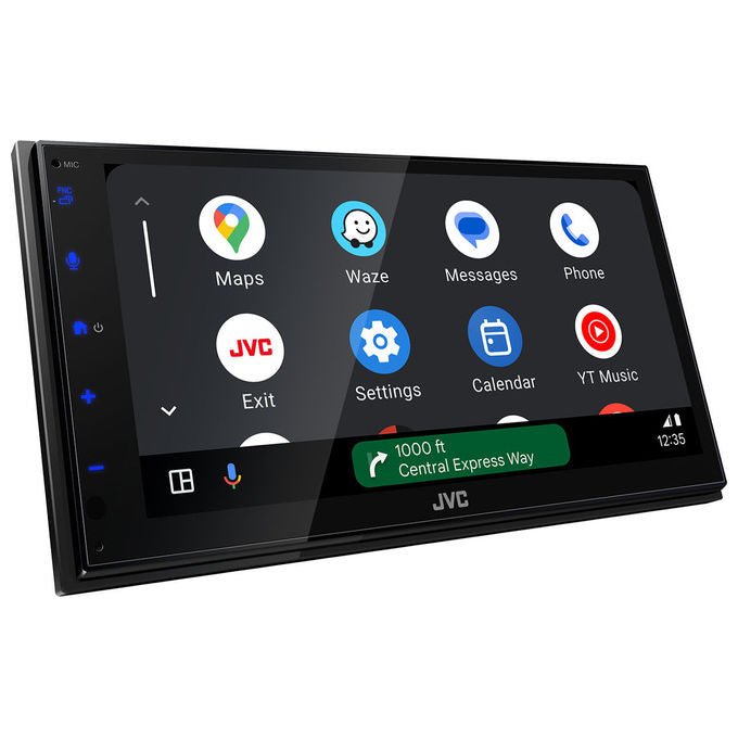 JVC KW-M695DBW Ricevitore Multimediale Auto 1 DIN 200 W Bluetooth Wi-Fi 5 802.11ac DAB+ Apple CarPlay Android Auto colore Nero