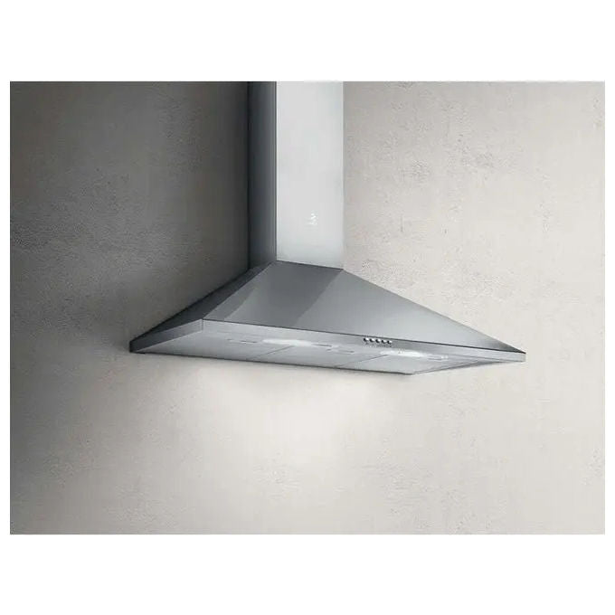 Elica Tamaya NW STD IX-F 60 - Cappa a parete 60 cm, portata 368 m³-h, 3 velocita', Classe C, filtro antigrasso in alluminio lavabile, illuminazione LED 2×3 W, Acciaio inox