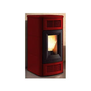 Cola Stufa a Pellet Canalizzabile Beauty Lux in Maiolica Bordeaux