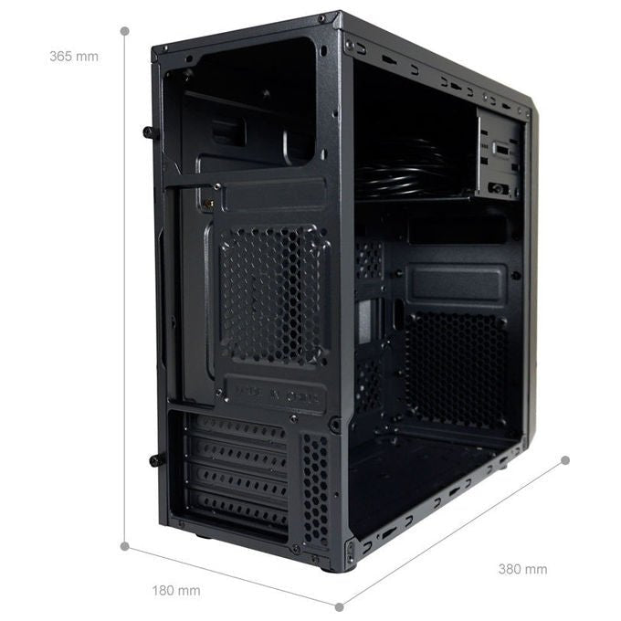 LC-Power LC-2017MB-ON Micro Tower Case per scheda madre Micro-ATX e Mini-ITX Alimentatore ATX colore Nero