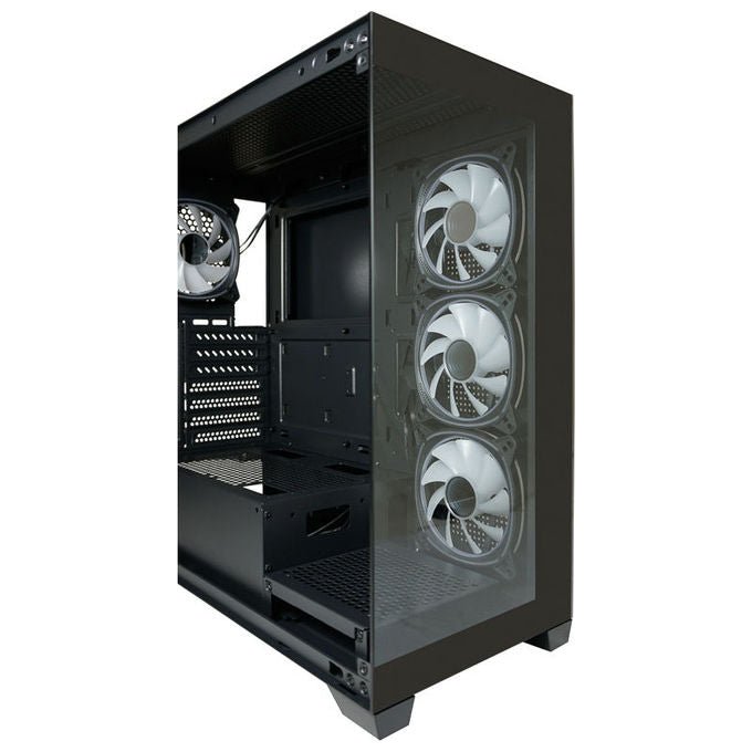 LC-Power LC-715B-ON Geh Midi ATX Gaming 715B Seamless_X Case PC ATX con ventole 120 140 mm colore Nero