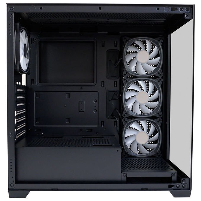 LC-Power LC-715B-ON Geh Midi ATX Gaming 715B Seamless_X Case PC ATX con ventole 120 140 mm colore Nero