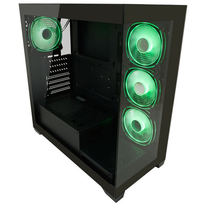 LC-Power LC-715B-ON Geh Midi ATX Gaming 715B Seamless_X Case PC ATX con ventole 120 140 mm colore Nero
