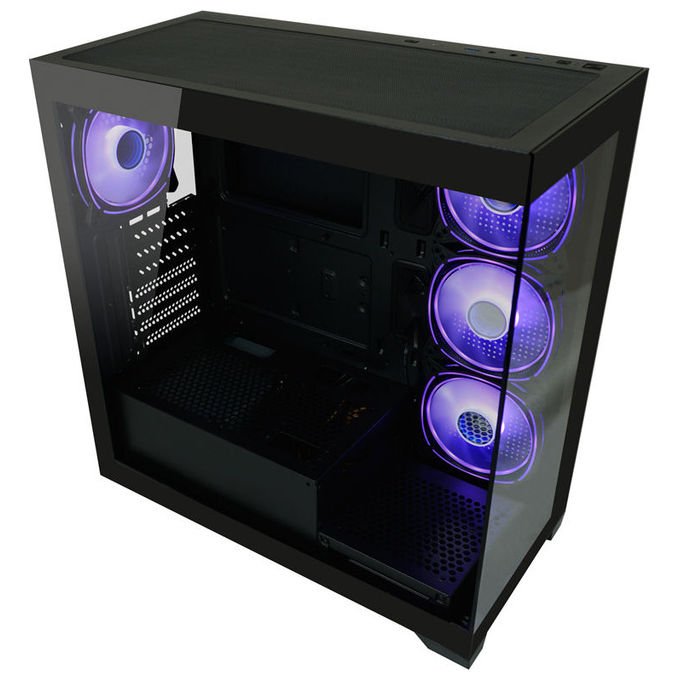 LC-Power LC-715B-ON Geh Midi ATX Gaming 715B Seamless_X Case PC ATX con ventole 120 140 mm colore Nero