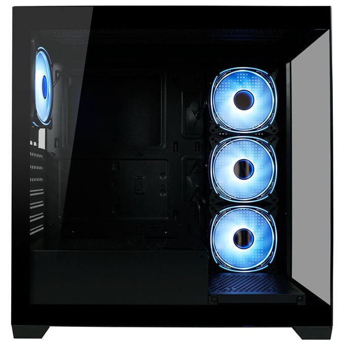 LC-Power LC-715B-ON Geh Midi ATX Gaming 715B Seamless_X Case PC ATX con ventole 120 140 mm colore Nero