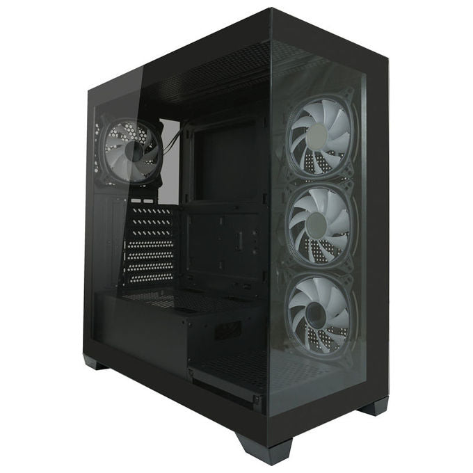 LC-Power LC-715B-ON Geh Midi ATX Gaming 715B Seamless_X Case PC ATX con ventole 120 140 mm colore Nero