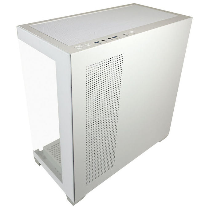 LC-Power LC-715W-ON Case Midi Tower ATX Micro-ATX Mini-ITX 3 Porte USB 3.2 Finestra Laterale colore Bianco