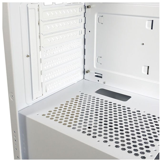 LC-Power LC-715W-ON Case Midi Tower ATX Micro-ATX Mini-ITX 3 Porte USB 3.2 Finestra Laterale colore Bianco