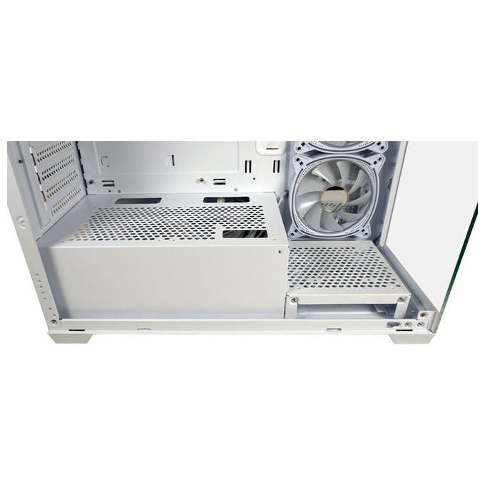 LC-Power LC-715W-ON Case Midi Tower ATX Micro-ATX Mini-ITX 3 Porte USB 3.2 Finestra Laterale colore Bianco