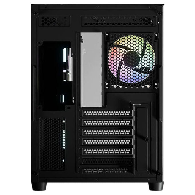 LC-Power LC-8001B-ON Gaming 8001B Pro-Storm Dark Case Midi Tower con Supporto ATX Micro-ATX Mini-ITX e Vetro Temperato colore Nero
