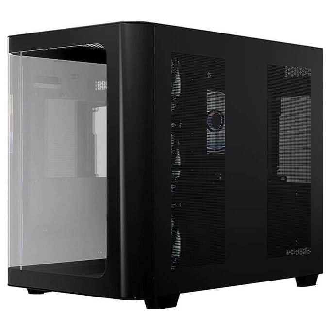 LC-Power LC-8001B-ON Gaming 8001B Pro-Storm Dark Case Midi Tower con Supporto ATX Micro-ATX Mini-ITX e Vetro Temperato colore Nero