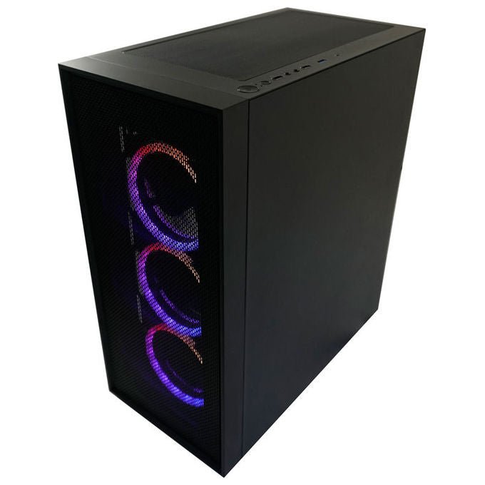 LC-Power LC-802B-ON Black_Wanderer_X Midi Tower Fattore di forma ATX EATX micro ATX Mini-ITX Vetro temperato Ventole ARGB colore Nero
