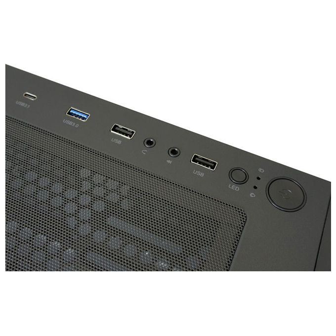 LC-Power LC-802B-ON Black_Wanderer_X Midi Tower Fattore di forma ATX EATX micro ATX Mini-ITX Vetro temperato Ventole ARGB colore Nero