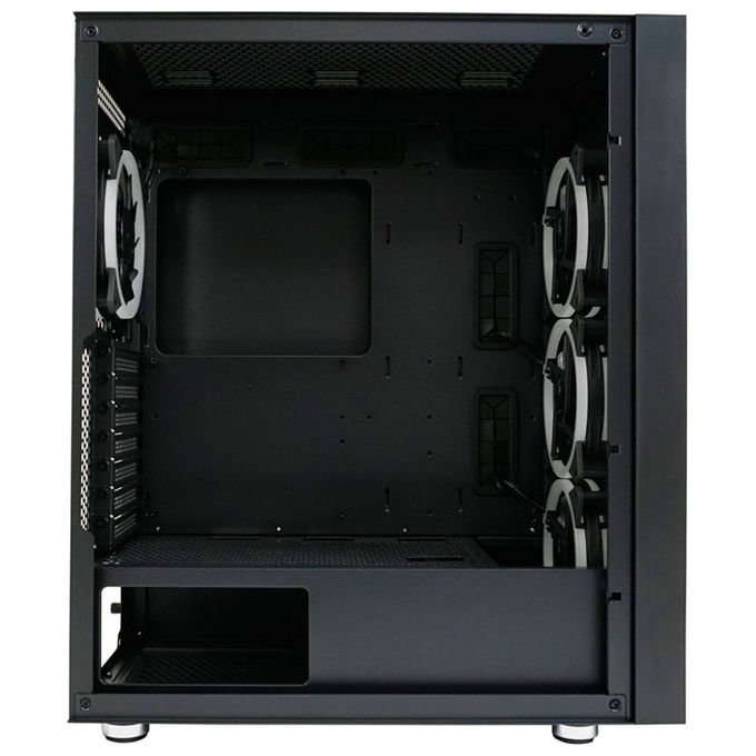 LC-Power LC-802B-ON Black_Wanderer_X Midi Tower Fattore di forma ATX EATX micro ATX Mini-ITX Vetro temperato Ventole ARGB colore Nero
