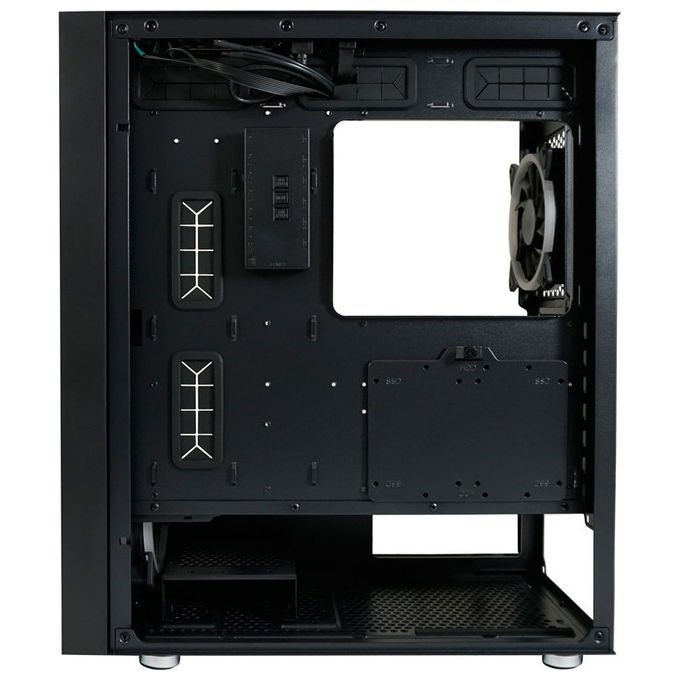 LC-Power LC-802B-ON Black_Wanderer_X Midi Tower Fattore di forma ATX EATX micro ATX Mini-ITX Vetro temperato Ventole ARGB colore Nero