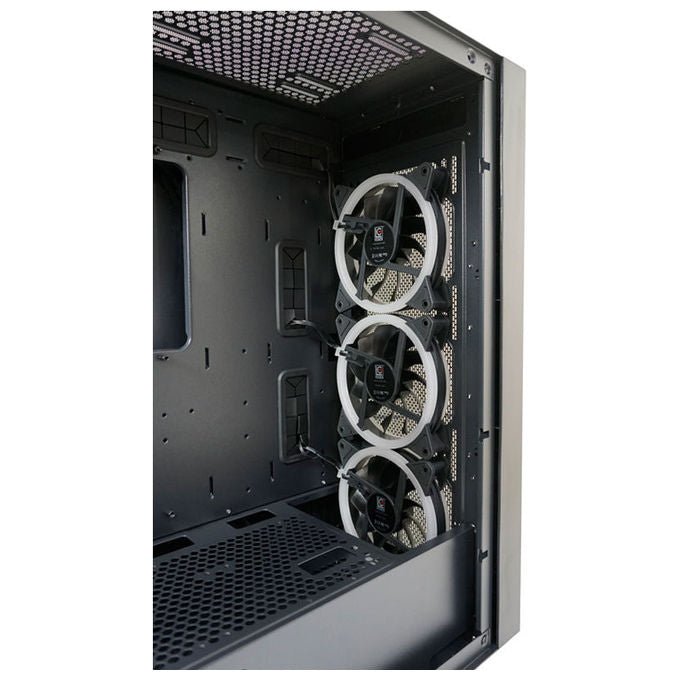 LC-Power LC-802B-ON Black_Wanderer_X Midi Tower Fattore di forma ATX EATX micro ATX Mini-ITX Vetro temperato Ventole ARGB colore Nero