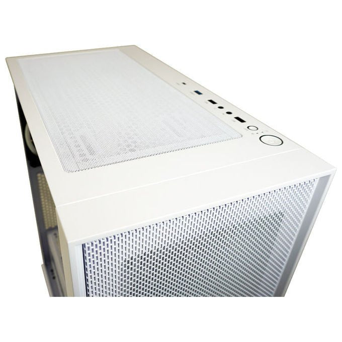 LC-Power 802W Gaming Midi Tower con Vetro Temperato e Ventole RGB 3x 120 mm 1x 120 mm ATX Micro-ATX Mini-ITX USB-C 3.2 Gen 2 colore Bianco