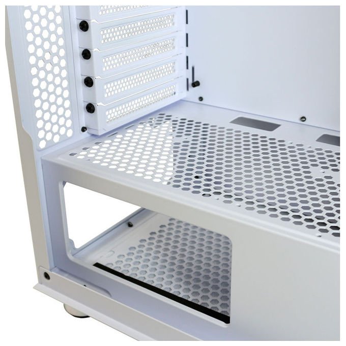 LC-Power 802W Gaming Midi Tower con Vetro Temperato e Ventole RGB 3x 120 mm 1x 120 mm ATX Micro-ATX Mini-ITX USB-C 3.2 Gen 2 colore Bianco