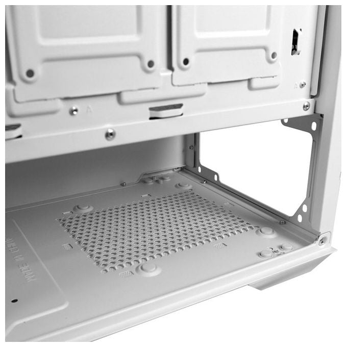 LC-Power LC-805BW-ON Holo-1_X Midi Tower con Pannello in Vetro Temperato e Supporto per Ventole ARGB 3x120 mm Frontali 1x120 mm Posteriori ATX Micro-ATX Mini-ITX EATX colore Bianco