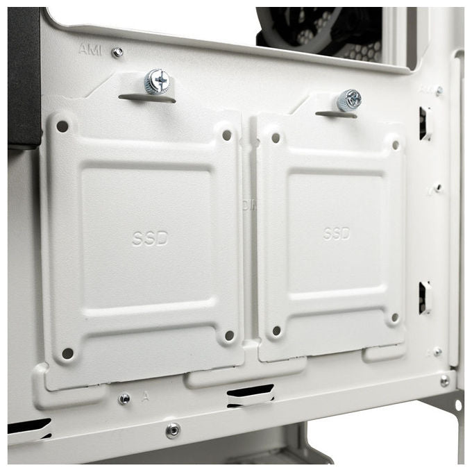 LC-Power LC-805BW-ON Holo-1_X Midi Tower con Pannello in Vetro Temperato e Supporto per Ventole ARGB 3x120 mm Frontali 1x120 mm Posteriori ATX Micro-ATX Mini-ITX EATX colore Bianco