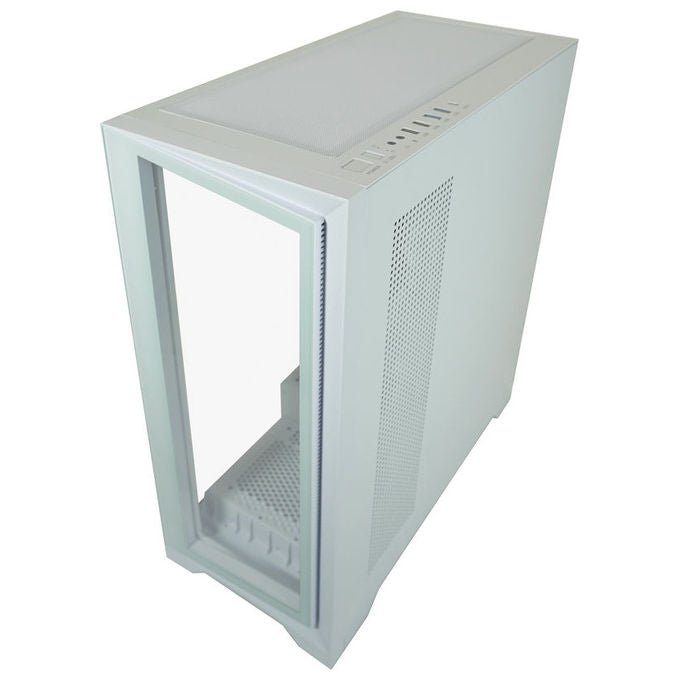 LC-Power LC-806W-ON LC-7041B-ON Midi Tower ATX Micro-ATX Mini-ITX USB 3.2 Gen 1 Type C Vetro Temperato colore Bianco