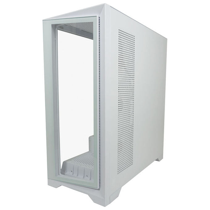 LC-Power LC-806W-ON LC-7041B-ON Midi Tower ATX Micro-ATX Mini-ITX USB 3.2 Gen 1 Type C Vetro Temperato colore Bianco