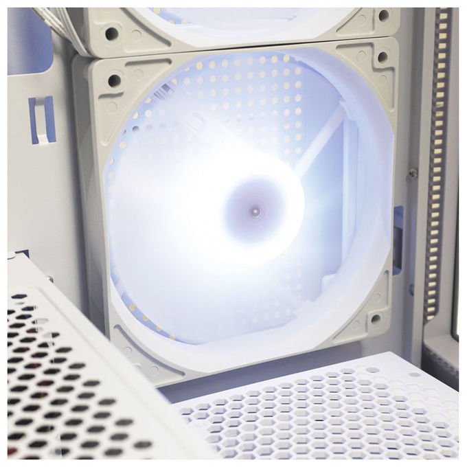 LC-Power LC-806W-ON LC-7041B-ON Midi Tower ATX Micro-ATX Mini-ITX USB 3.2 Gen 1 Type C Vetro Temperato colore Bianco